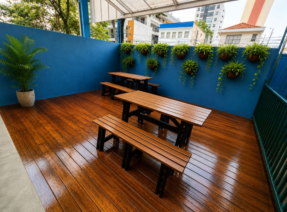 Deck para recreação